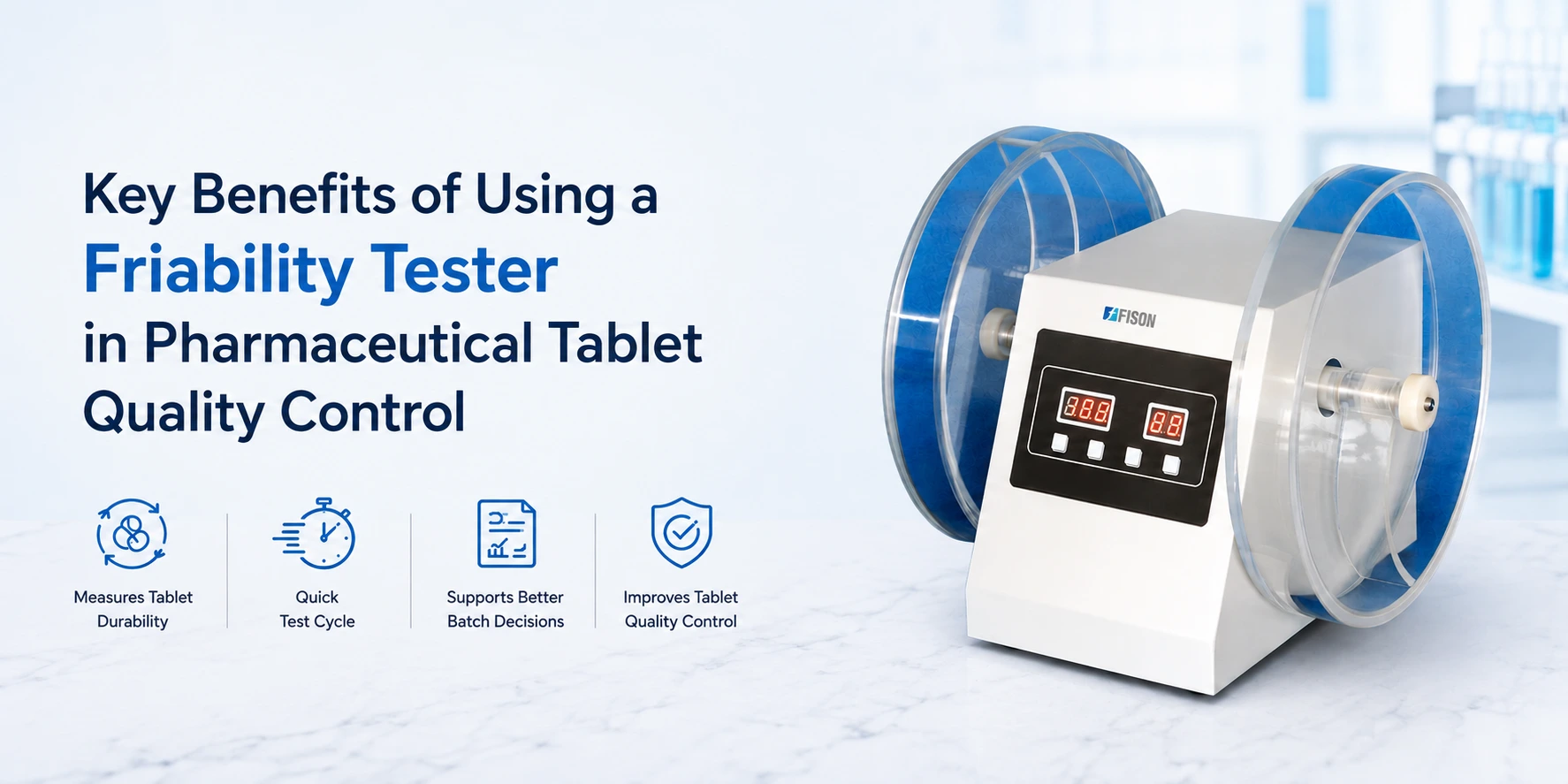Key Benefits of Using a Friability Tester in Pharmaceutical Tablet Quality Control
