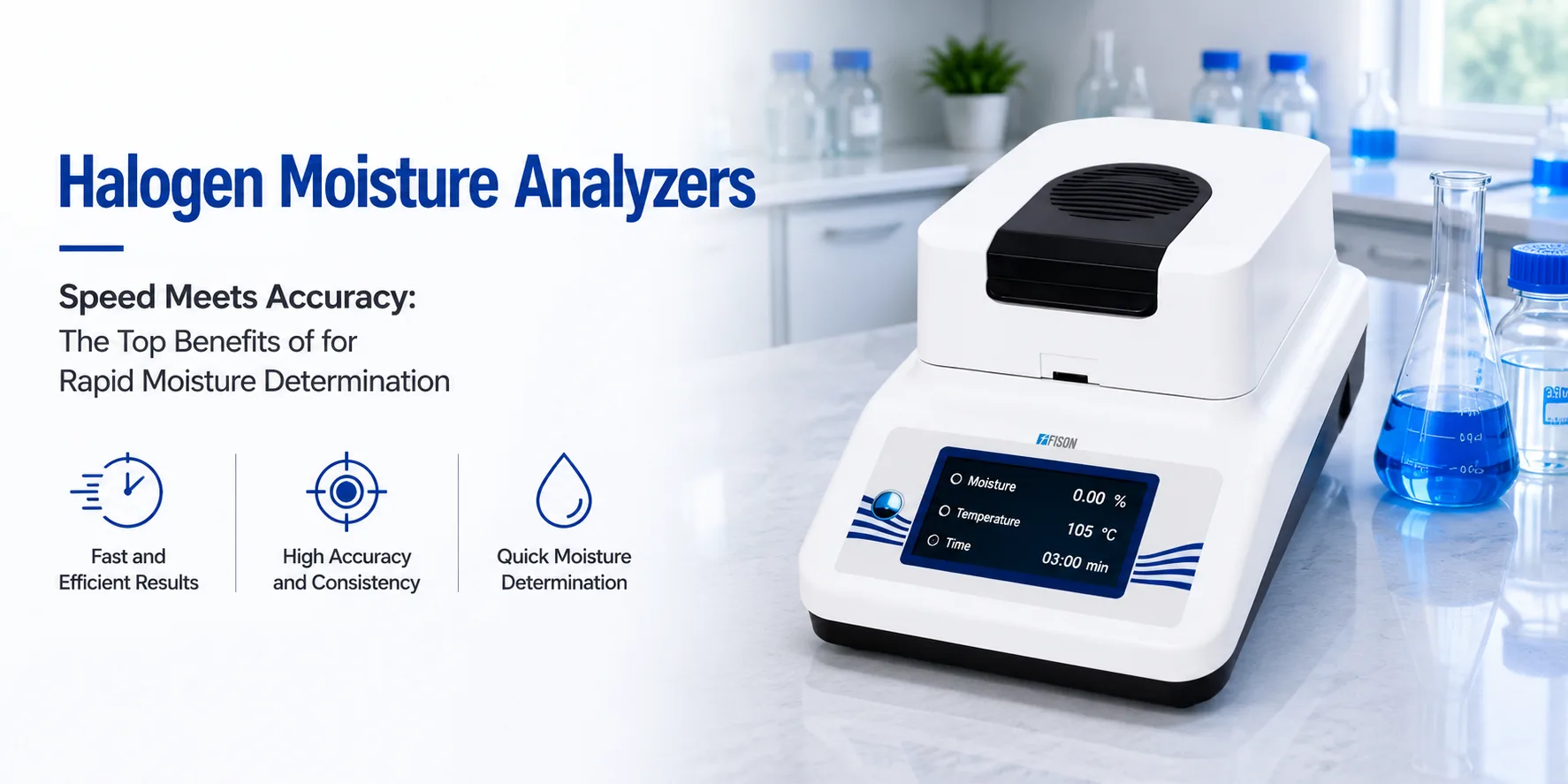 Speed Meets Accuracy The Top Benefits of Halogen Moisture Analyzers for Rapid Moisture Determinatio